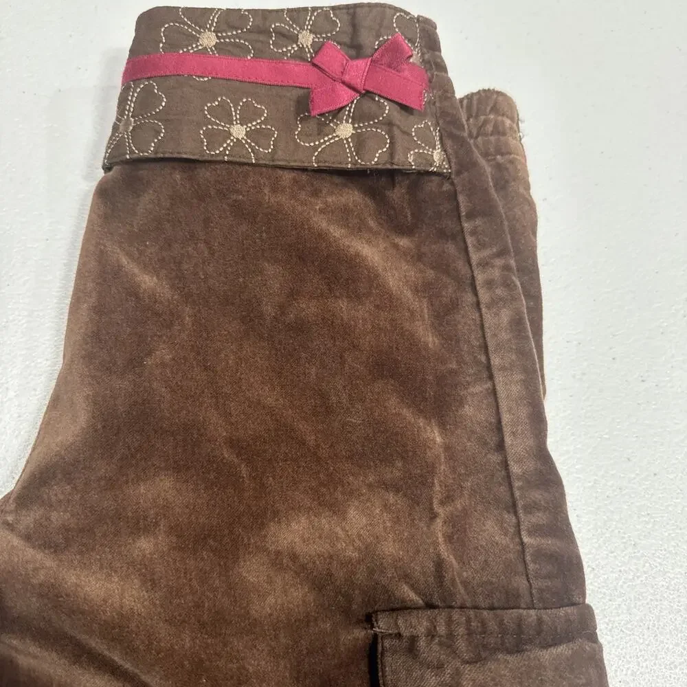 Lot Of 3 Carters Velvet Pants, Pink Black Bow Top, Cropped Leggings Girls Sz 6